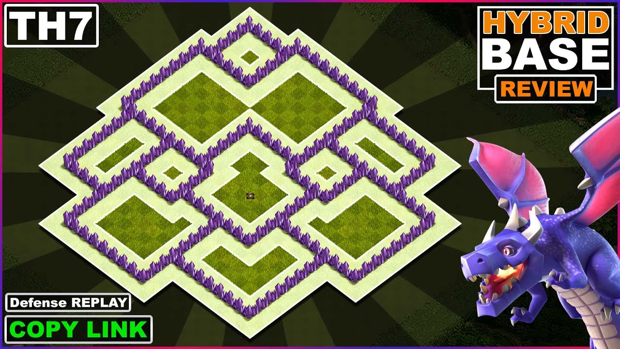 NEW BEST! TH7 HYBRID/TROPHY/FARMING Base 2022 | Town hall 7 Defense Base Copy Link - Clash of Clans