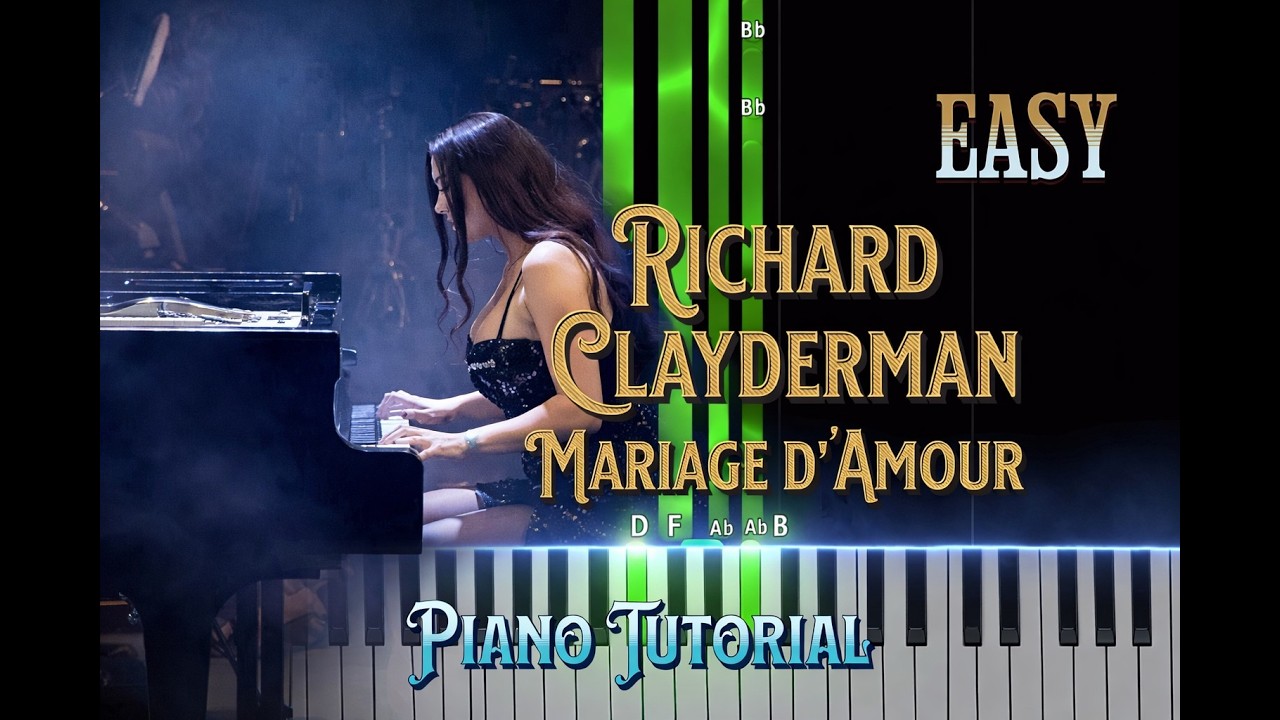 Mariage damour Easy Piano Tutorial