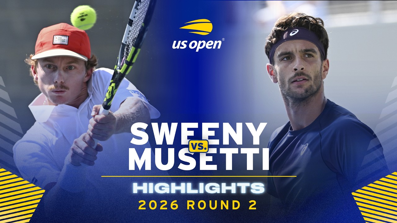 Dane Sweeny vs. Lorenzo Musetti Highlights | 2026 US Open Round 2