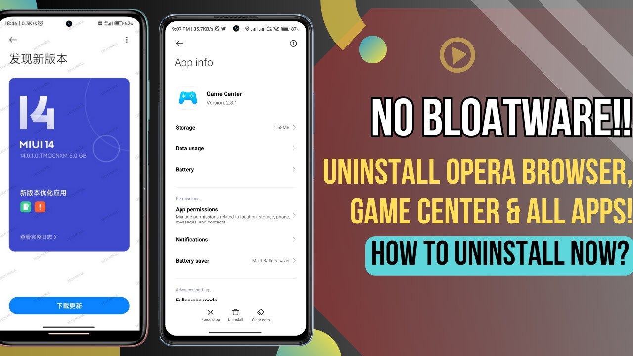 Uninstall Bloatware now without PC, without ADB & without third party apps! No bloatware in MIUI 14!