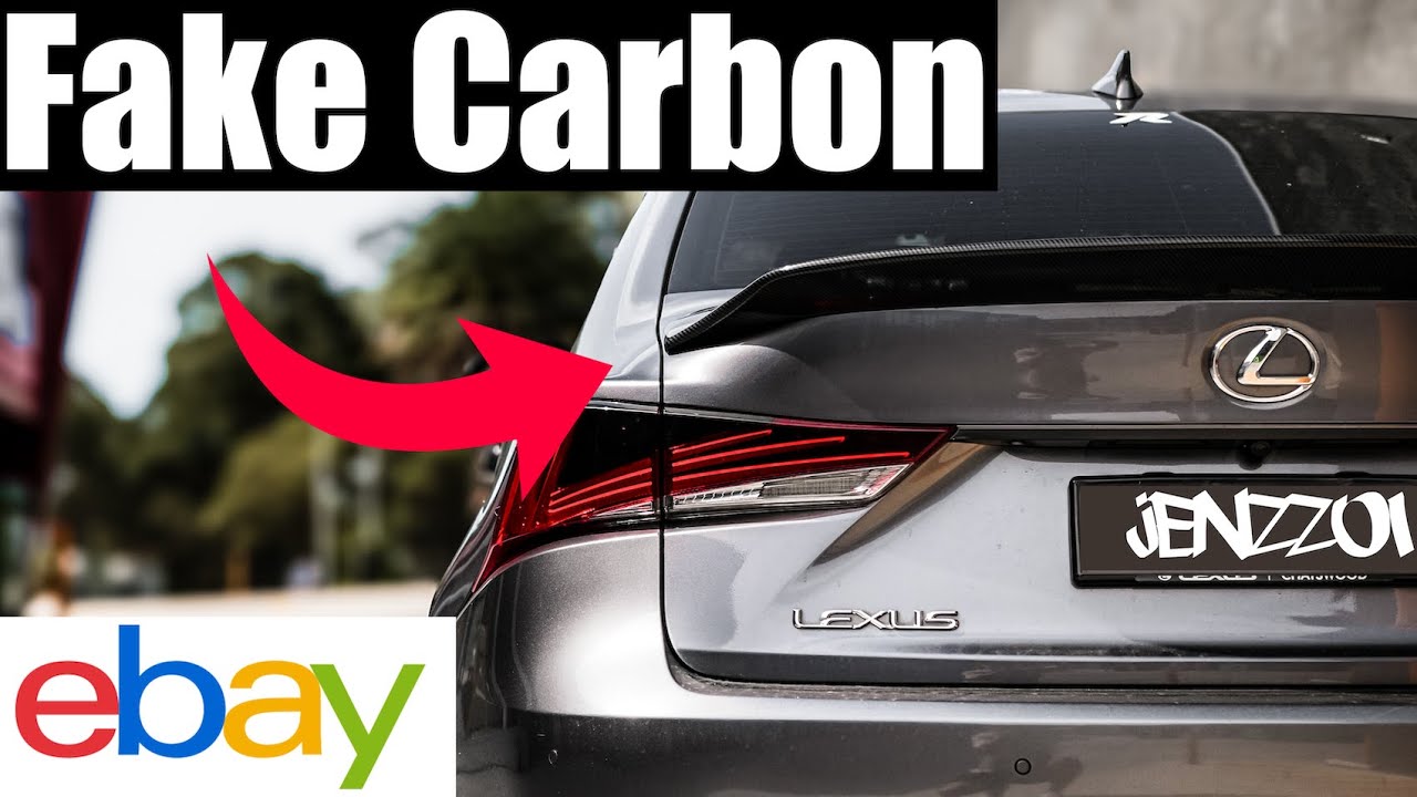 Fake Carbon Fibre Wing Install on Lexus IS