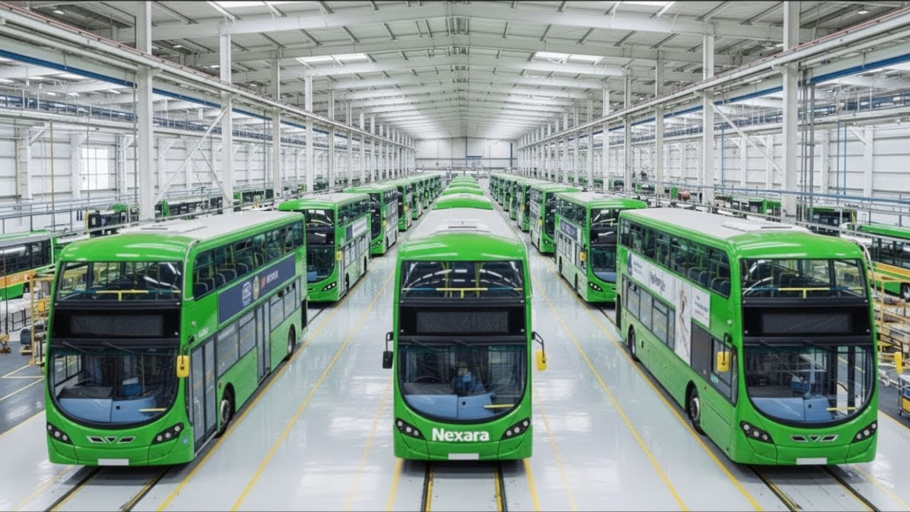 NEXARA Enviro400 Double Decker Bus Manufacturing Process  Inside the NEXARA Bus Factory Full Process