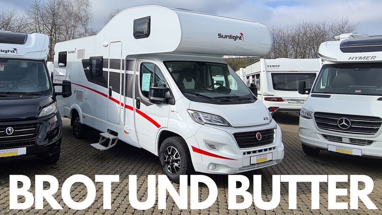 Sunlight A70 - Alkoven Wohnmobil - MJ 2021 - Viel Platz für die ganze Familie!