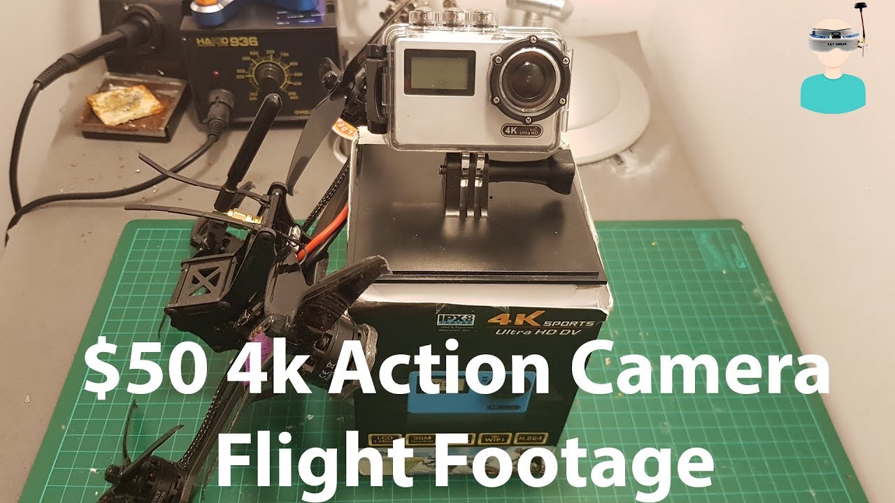 AT-N445 - $50 4K Action Camera Test Flight (Furibee DarkMax)