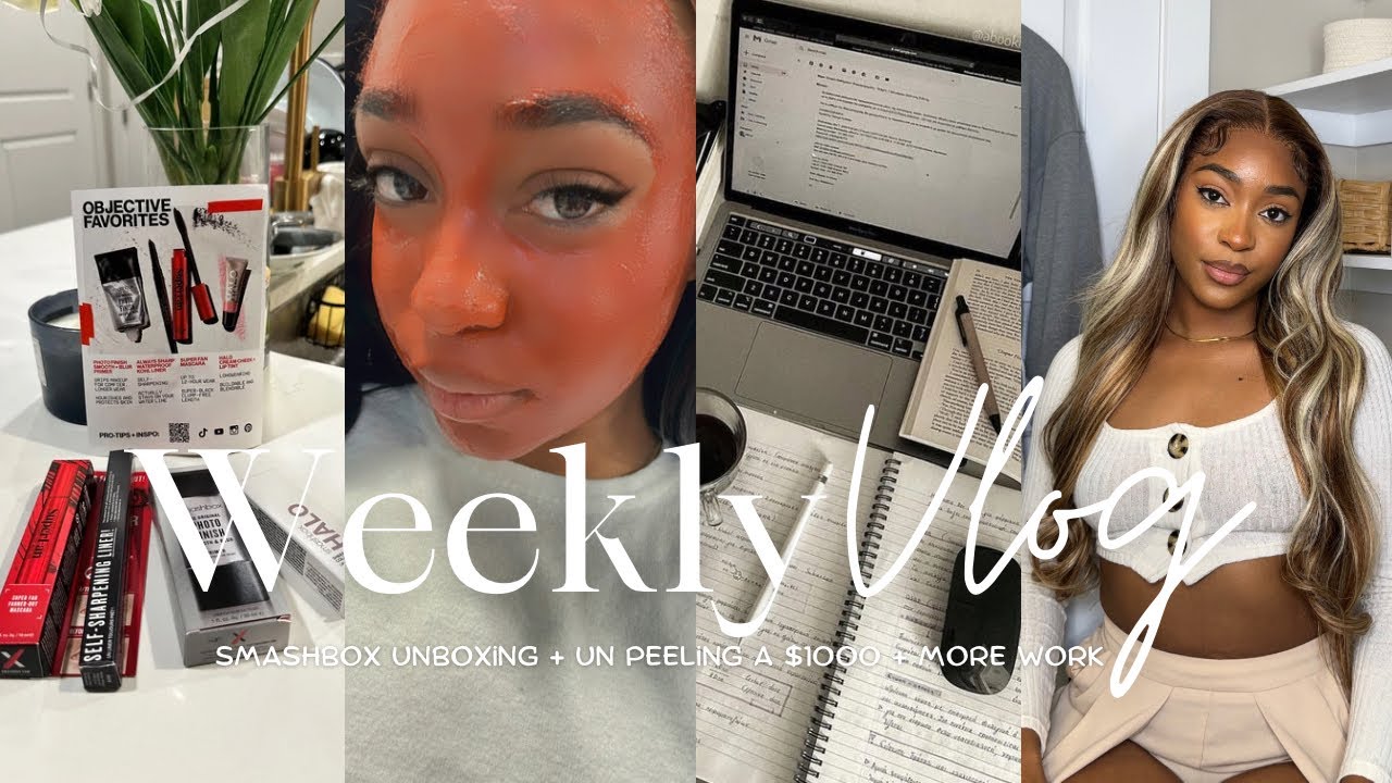 WEEKLY VLOG : J'AI FAIS UN FACIAL A $1000 + J’AI FILMÉ TOUT MES PARTENARIATS + SMASHBOX ME CONNAIT !