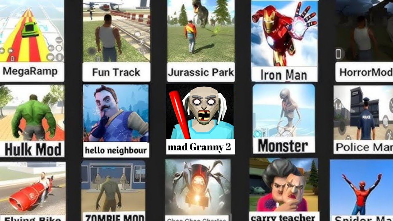 NEW UPDATE MAD GRANNY 3 MODE INDIAN BIKE DRIVING 3D