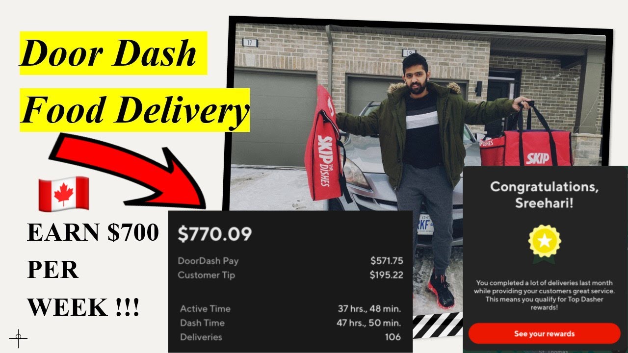 A day in the life of a Delivery Driver In Canada | 6 Hours Earnings Revealed | Door Dash 🇨🇦