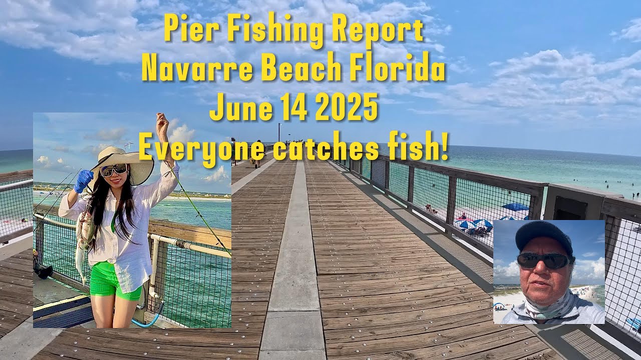 Navarre Beach Florida Pier Fishing Report - Everyone Catches Fish!!