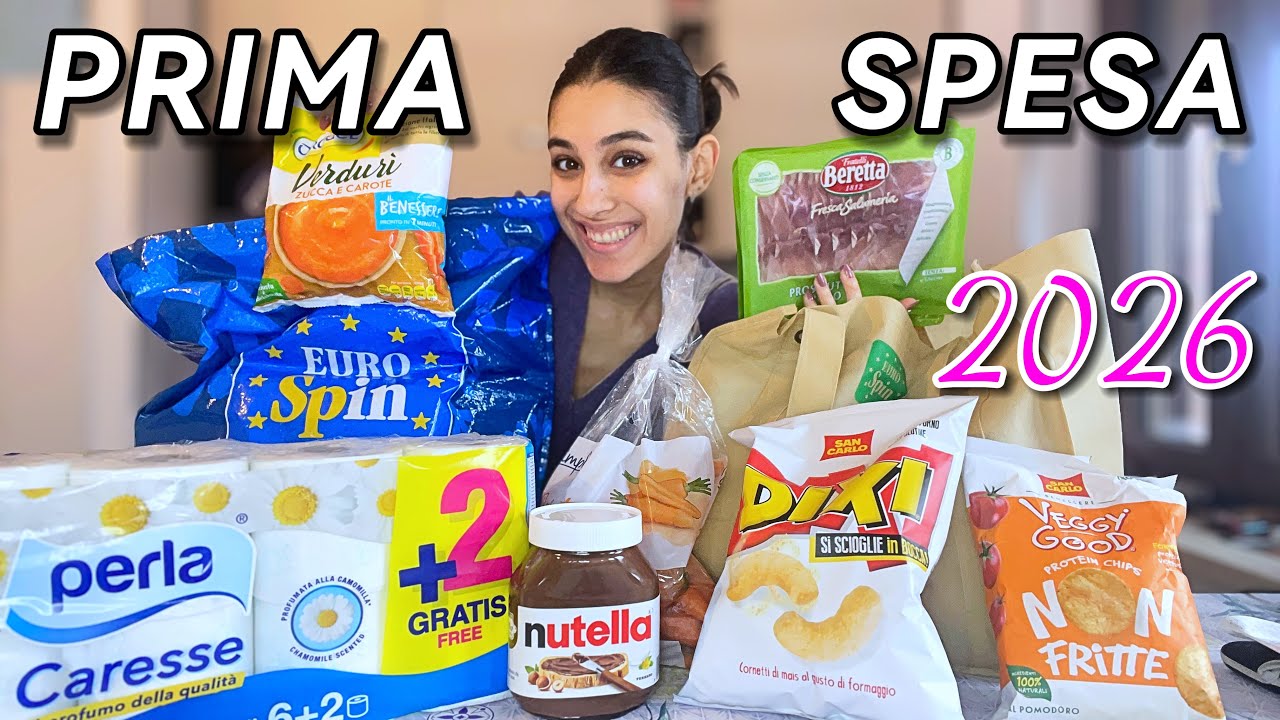 PRIMA SPESA del 2026 + MEGA SVUOTA LA SPESA / tina official channel