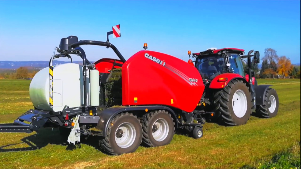 CASE IH RB 545 Silage Pack v agregaci s CASE IH MAXXUM 125 CVXDrive