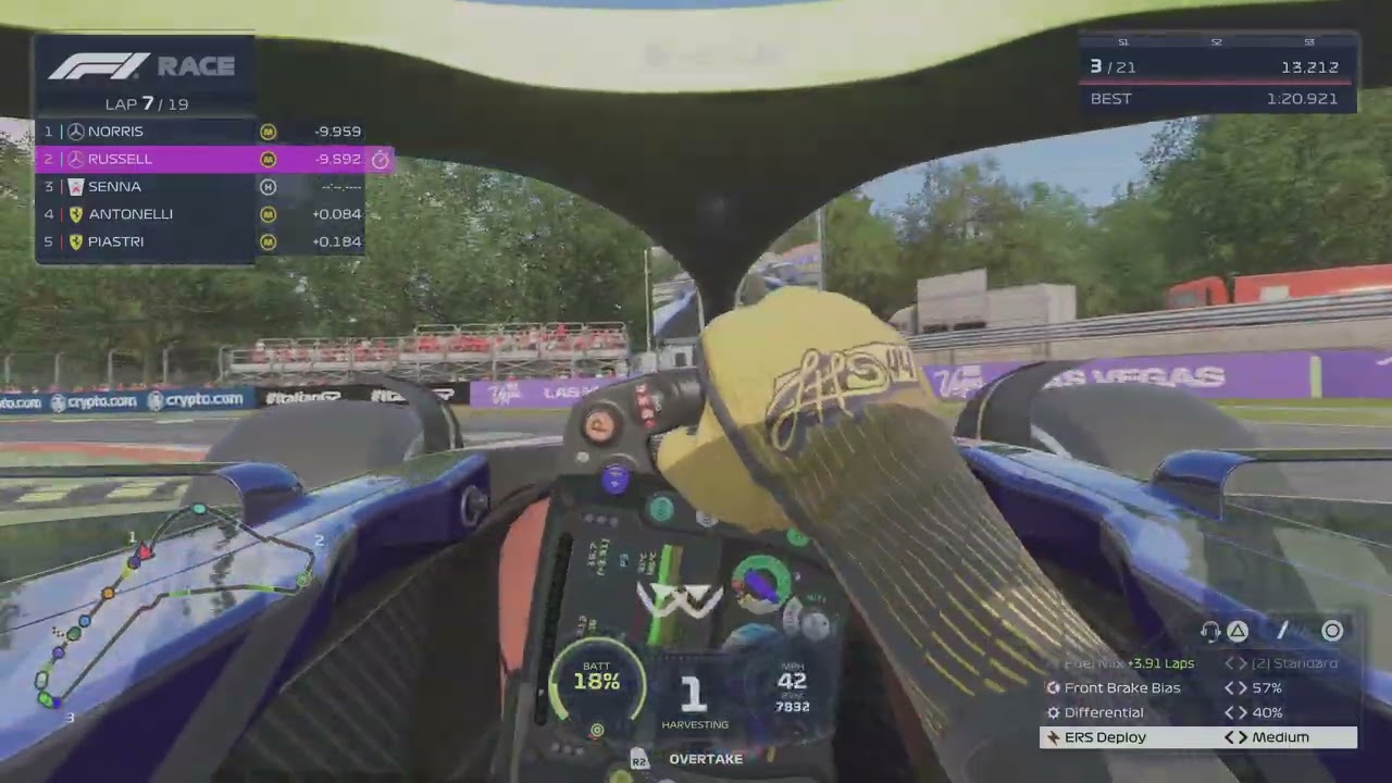 F1 25 nearly had a possible top 3 different view from replay