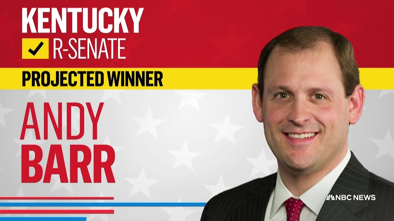 Andy Barr wins GOP Senate primary in Kentucky, NBC News projects