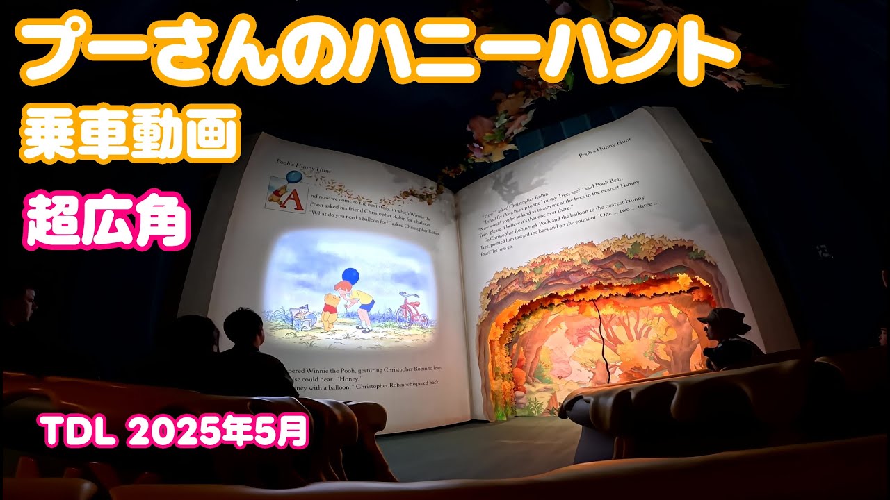 【超広角】プーさんのハニーハント 東京ディズニーランド/Pooh's Hunny Hunt Tokyo Disneyland 2025年5月