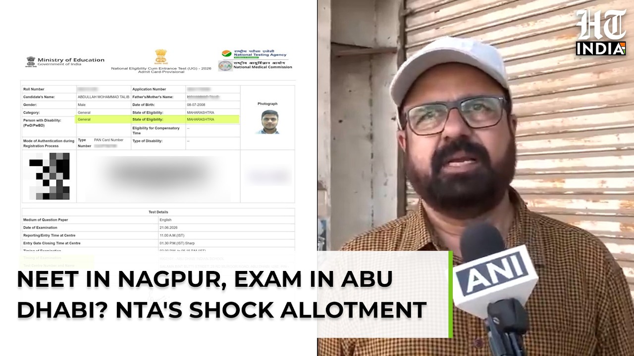 NEET Candidate's Exam Centre Goes 2,000 Km Off Course? Nagpur Student&rsquo;s UAE Allotment Goes Viral