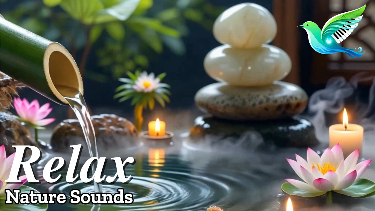 Beautiful Piano Music with Flowing Water 🌼 offering Calm Mind and Emotional Comfort