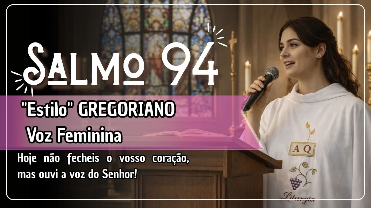 Salmo 95 [Gregoriano Feminino Dm] - Hoje não fecheis o vosso coração mas ouvi a voz do Senhor
