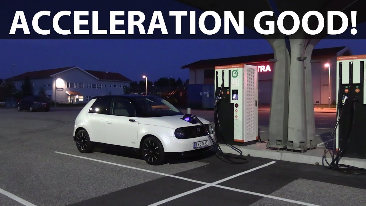 Honda e acceleration and noise test