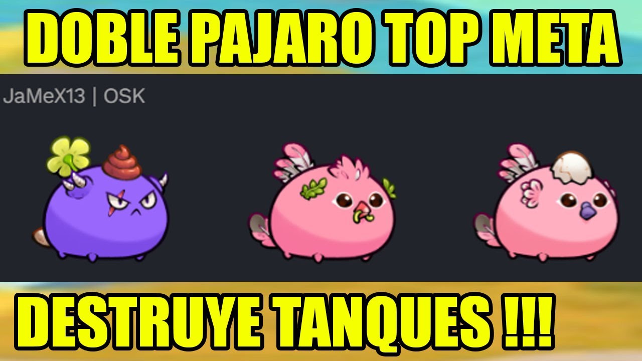 DOBLE PAJARO FULL DAÑO ESTÁ MUY FUERTE!!! | AXIE INFINITY CLASSIC