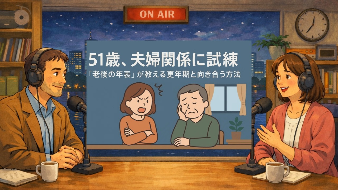 【音声解説】#021 51歳、夫婦関係に試練──『老後の年表』が教える更年期と向き合う方法 1