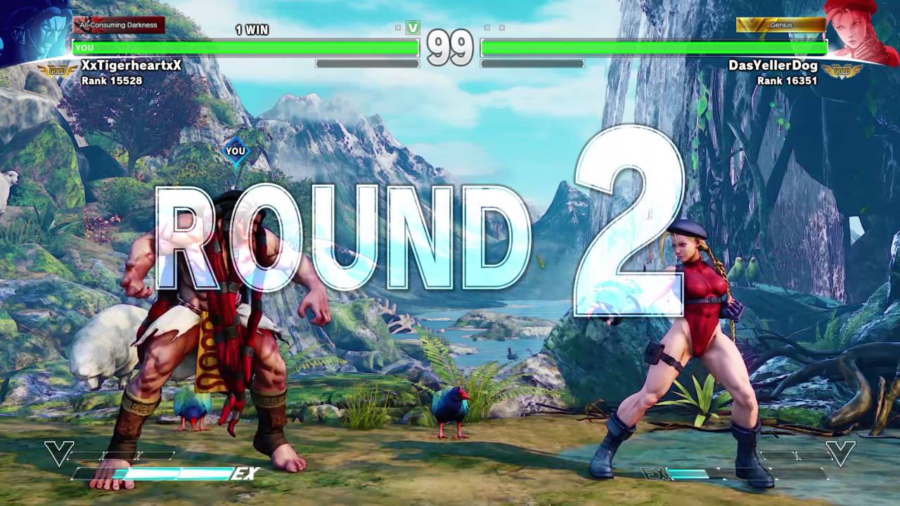 STREET FIGHTER V: Beating Gold Cammy player with jab