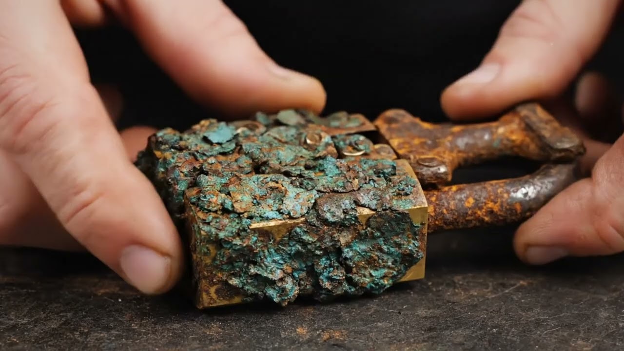 Extreme Rust Removal! Restoring a 100-Year-Old Rusted Padlock | Amazing Before & After