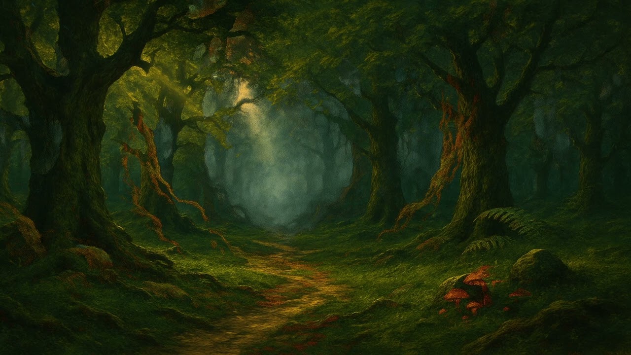 Forest Travel Ambience | 1 Hour | Forest & Creek Sounds for Dungeons & Dragons