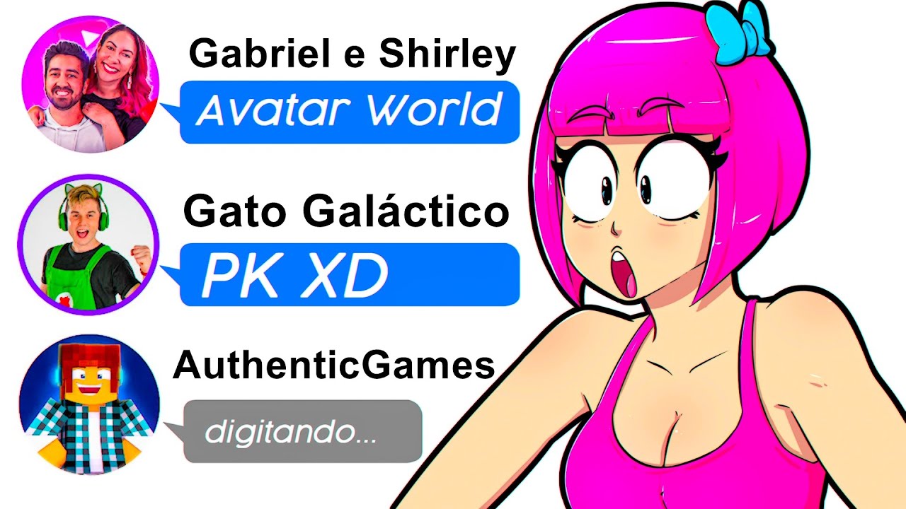 Joguei os Jogos Favoritos dos Youtubers (Gabriel e Shirley e Gato Galáctico)
