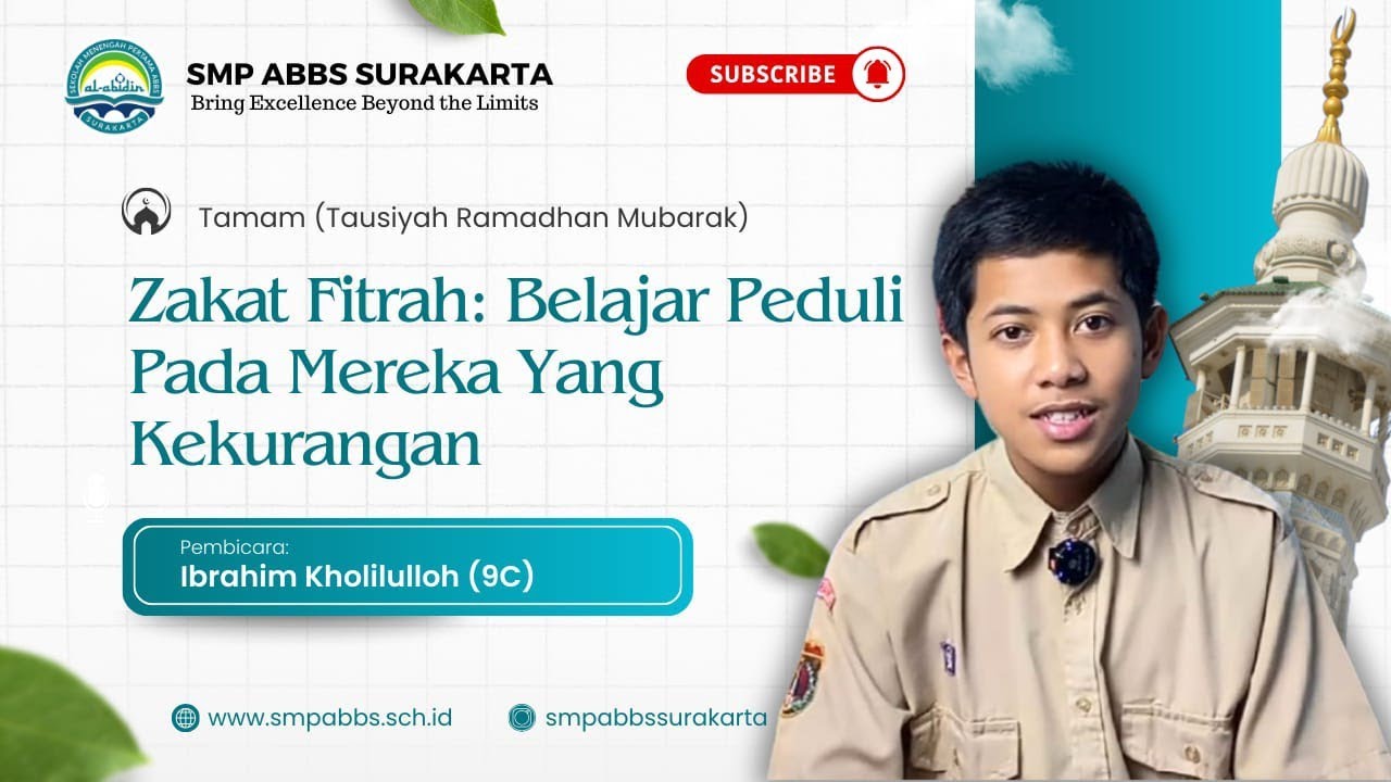 ZAKAT FITRAH : BELAJAR PEDULI PADA MEREKA YANG KEKURANGAN || IBRAHIM KHOLILULLOH