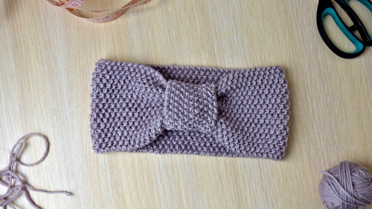 Knit baby seed stitch headband/warmer (6-18 months)
