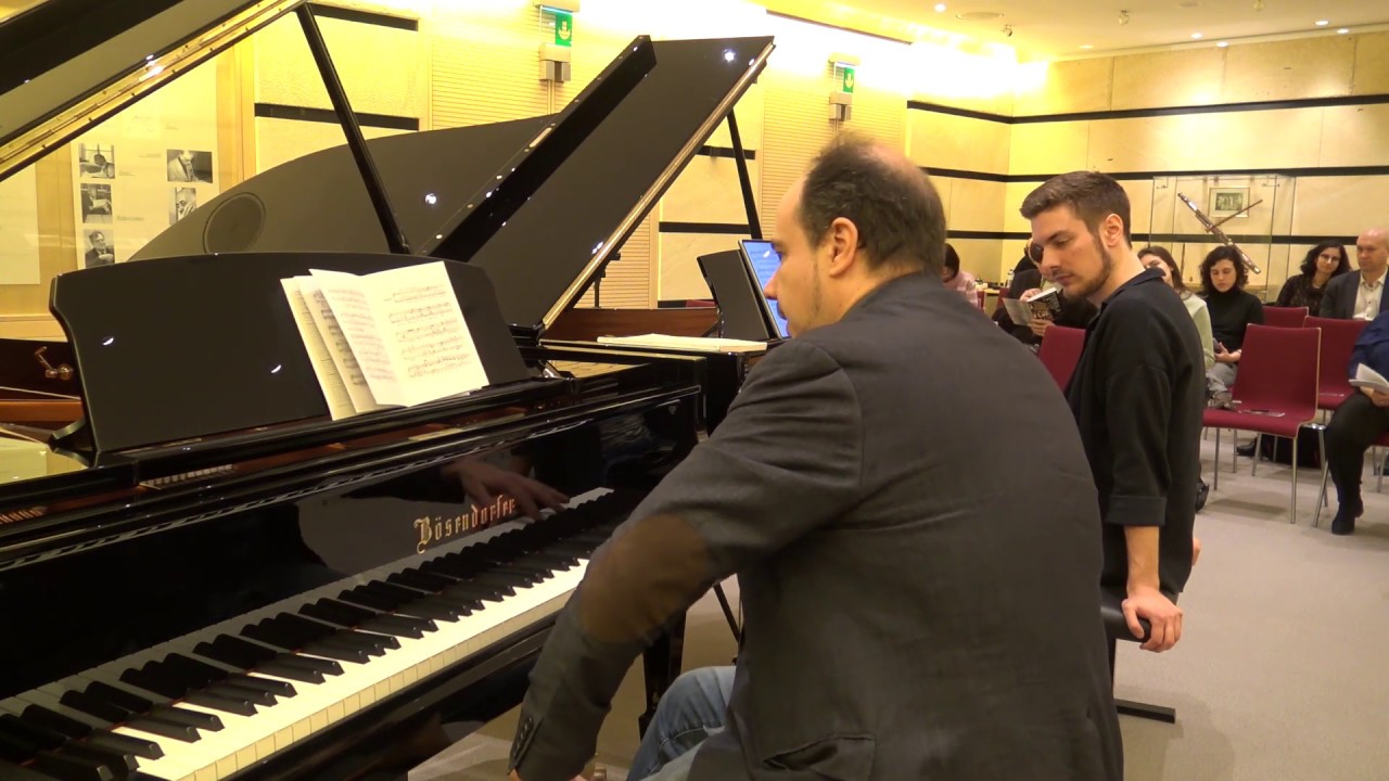 Claudio Martínez Mehner teaches Dominic Chamot Brahms Piano Sonata No. 1, C major, Op.1.