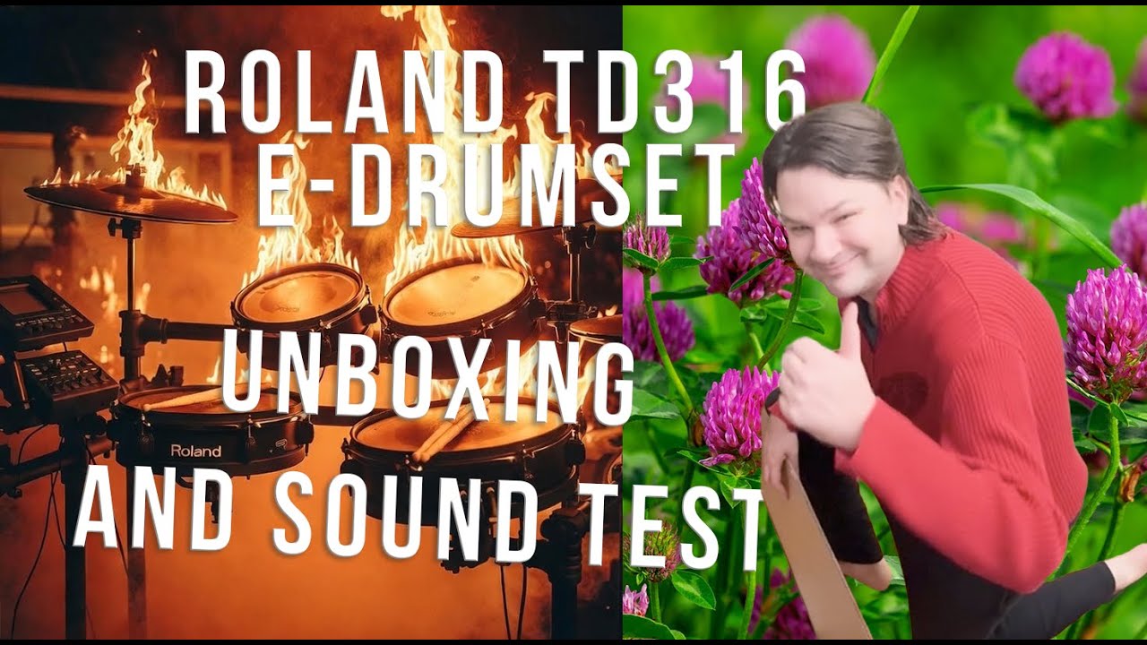 Roland TD316 E-Drum Set Unboxing and Sound Test