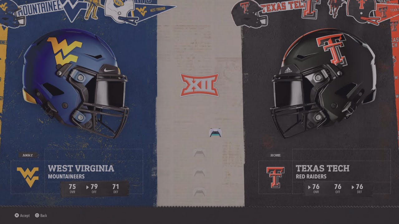 West Virginia vs Texas Tech WK11 2030 AI vs AI