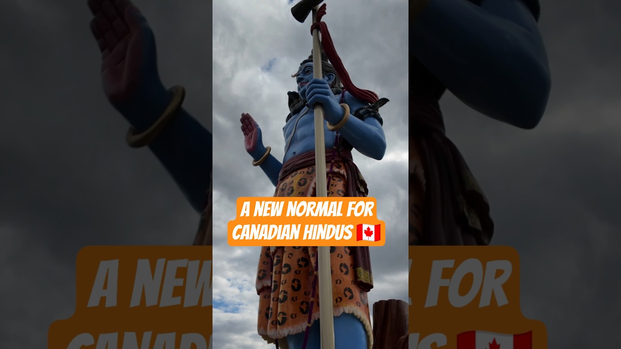 Giant 54Ft Shiva Murti in Canada 🇨🇦 - a new normal for Hindus in Canada