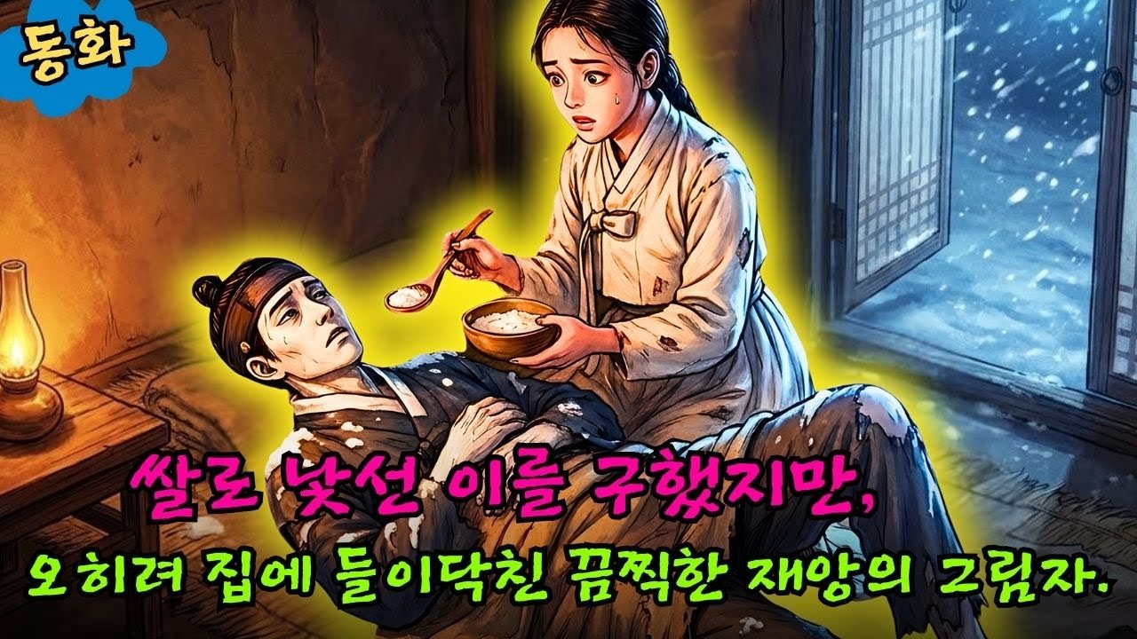 가난한 과부가 눈보라 속 거지를 구했더니, 다음 날 아침 그가 꺼낸 충격적인 물건!ㅣ옛날이야기 ㅣ민담 ㅣ오디오북ㅣ전설ㅣ설화 ㅣ야담