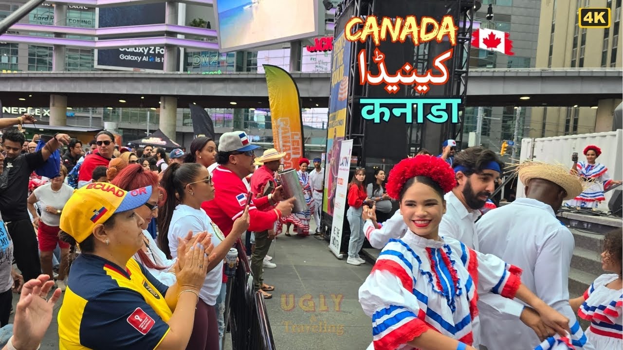 Latin Fall Fiesta at Yonge Dundas Square in Toronto, Canada (Urdu/ Hindi vlog)