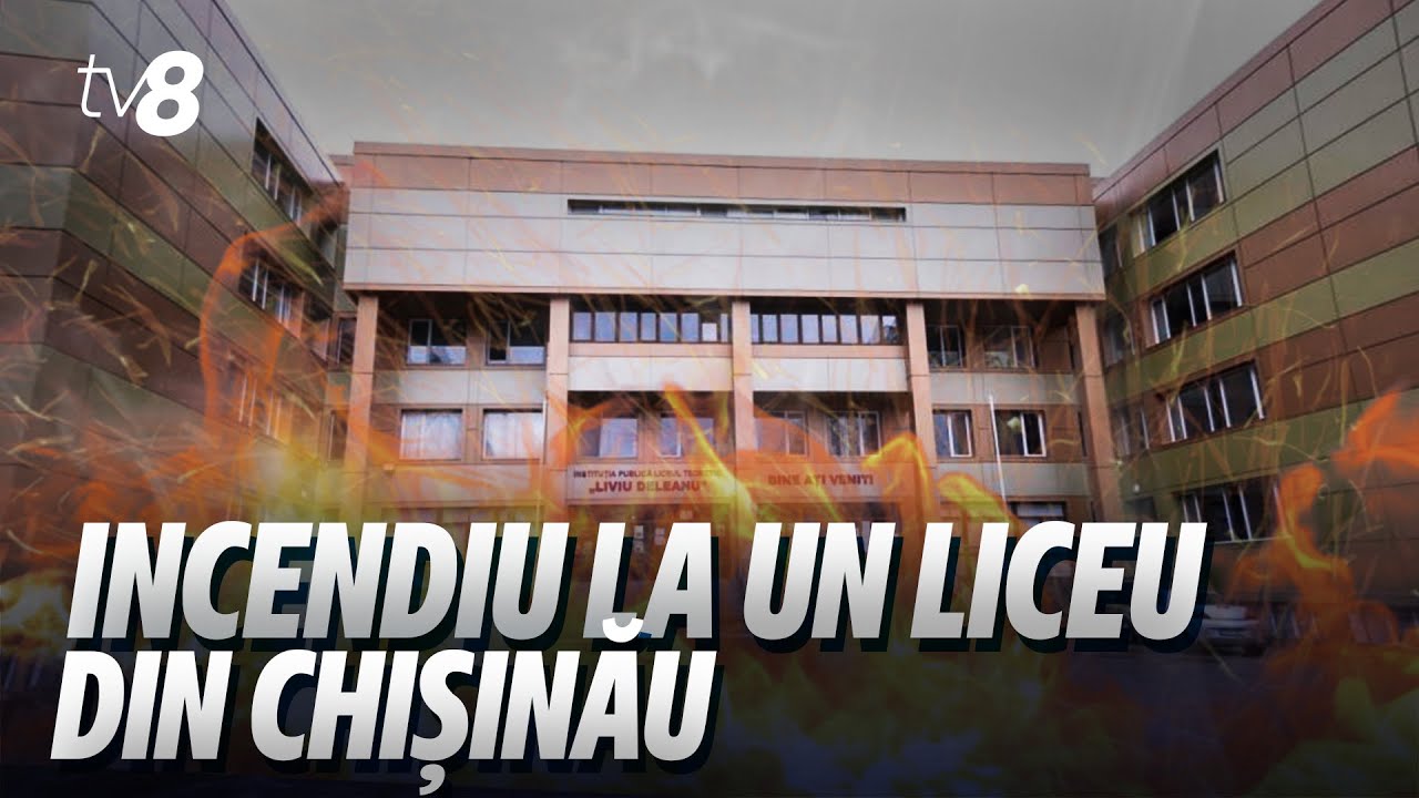 Incendiul a izbucnit în subsolul Liceului Deleanu. Victime nu sunt
