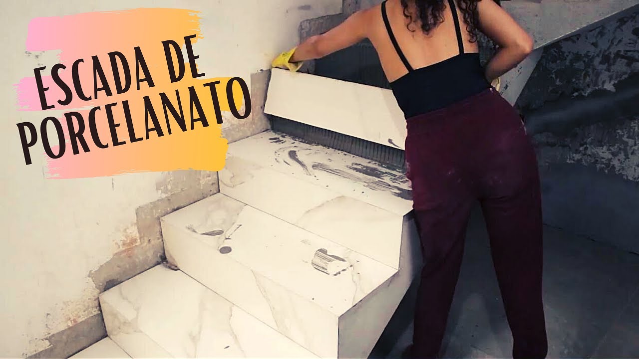 Revesti a escada com PORCELANATO!