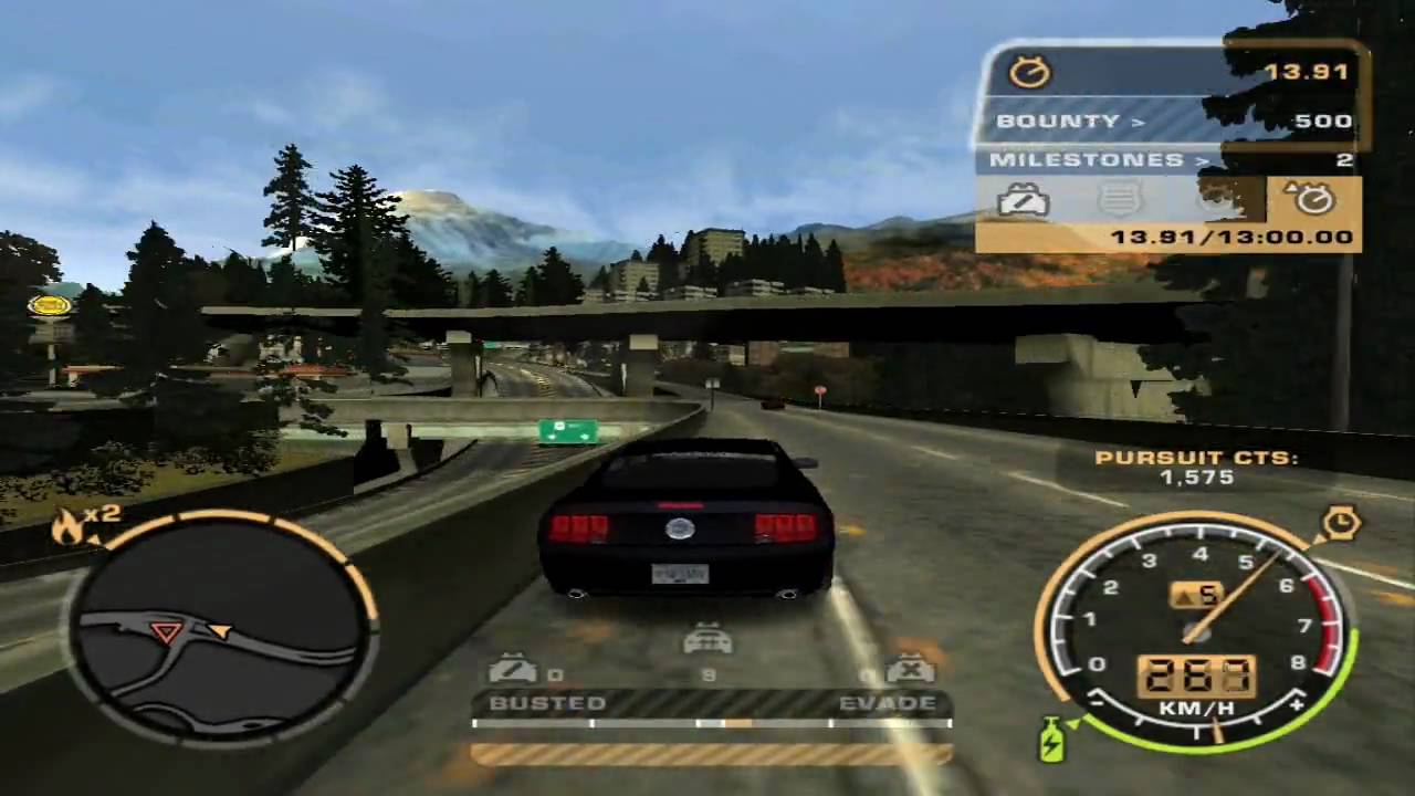 NFS Most Wanted Gameplay on GeForce4 MX 440 AGP 8X