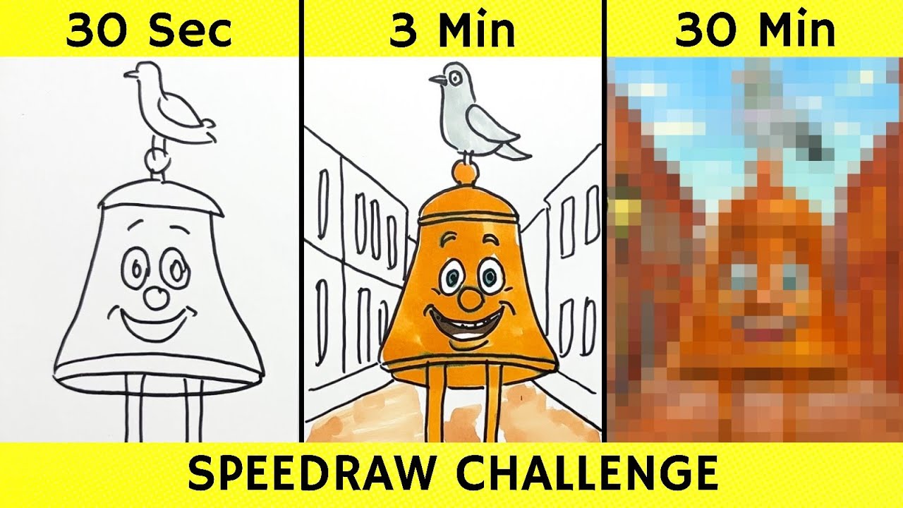 Drawing DING DING DING SAHUR in 30 sec, 3 min, and 30 min | Italian Brainrot | Fendraw