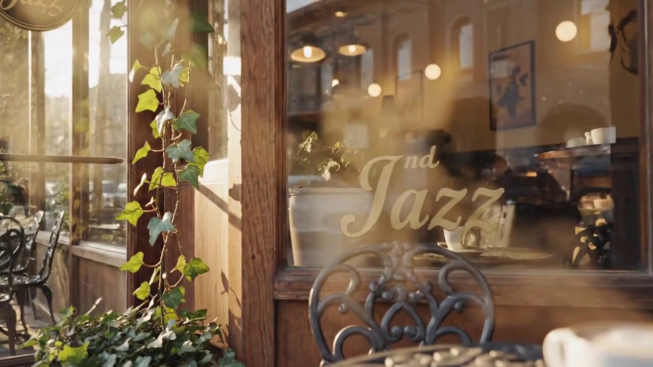 Calm Winter Coffee Jazz 🔥 Relaxing Morning Cafe with Fireplace for Study