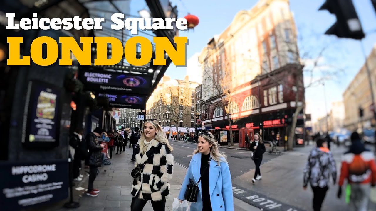 London Tour Walking Around Leicester Square.