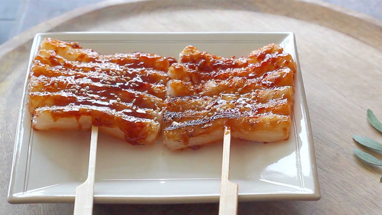 라이스페이퍼 떡꼬치 만들기, 간단한 떡꼬치 소스 만들기,Making rice paper rice cake skewers,rice cake skewers sauce