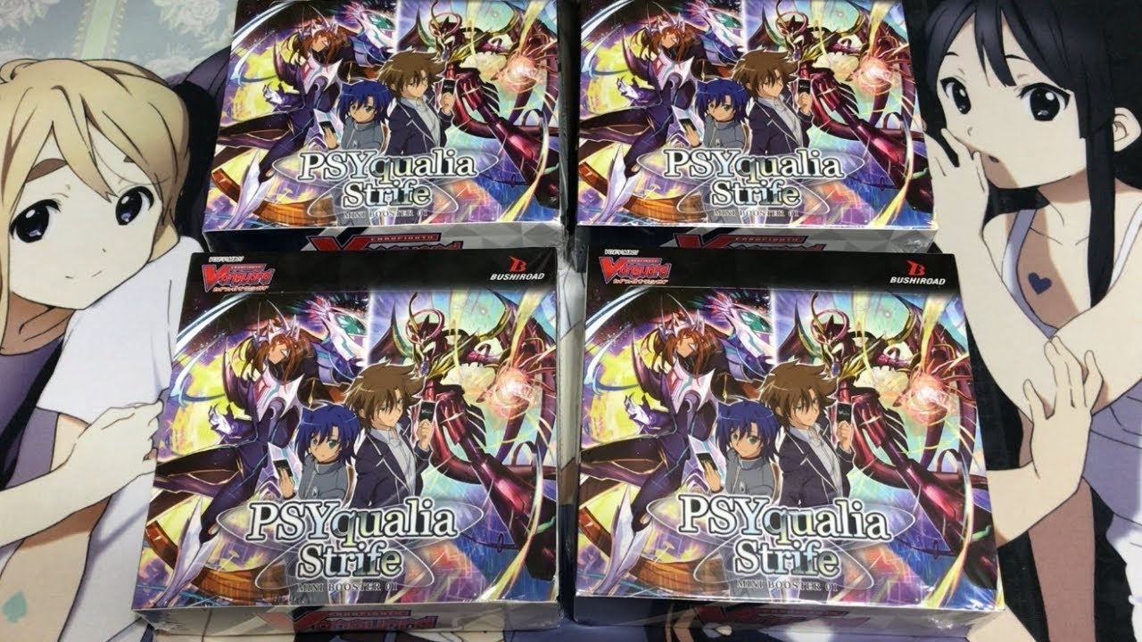 Opening Four Cardfight Vanguard Psyqualia Strife Booster Boxes English