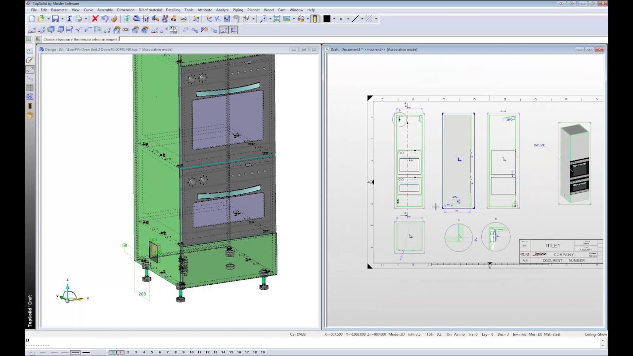 TopSolid'Wood; Drafting in Detail