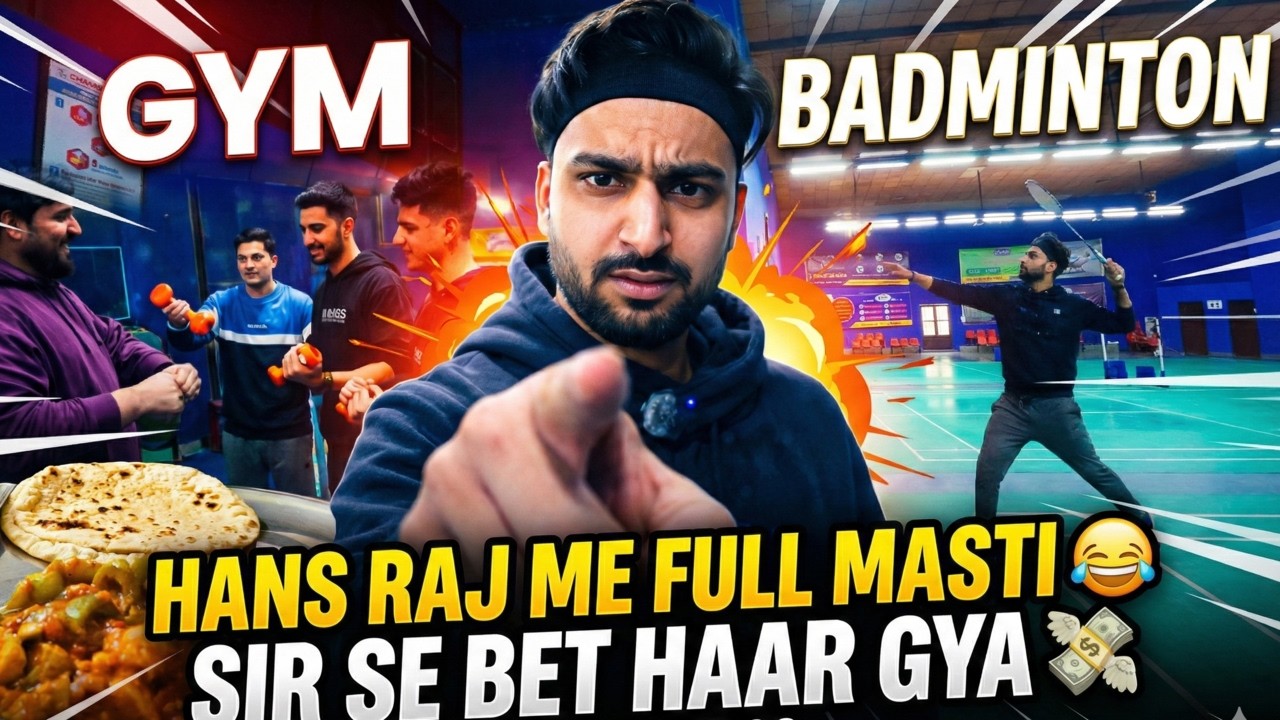 Hans Raj Me Full Masti 😂 | Sir Se Bet Haar Gya 💸 | Just Another Day| Academy & Gym