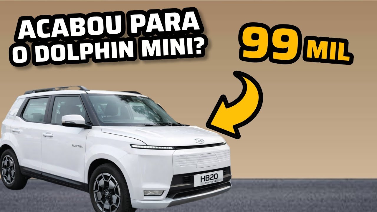 Hyundai prepara HB20 ELÉTRICO para enfrentar o Dolphin Mini