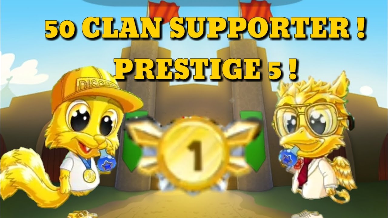 FUN RUN 3 : 50 CLAN SUPPORTERS + PRESTIGE 5 !!