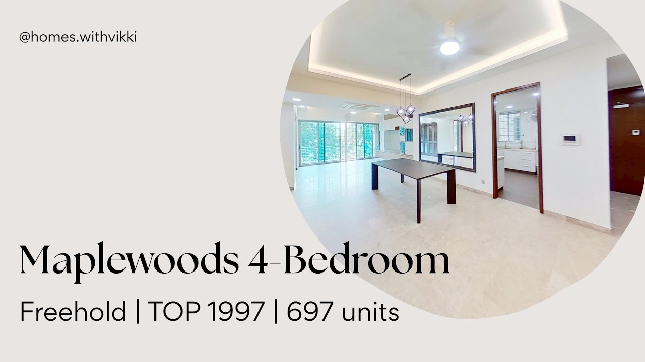 Maplewoods Freehold Condo along Bukit Timah Road | 4-Bedroom 1,787 sqft