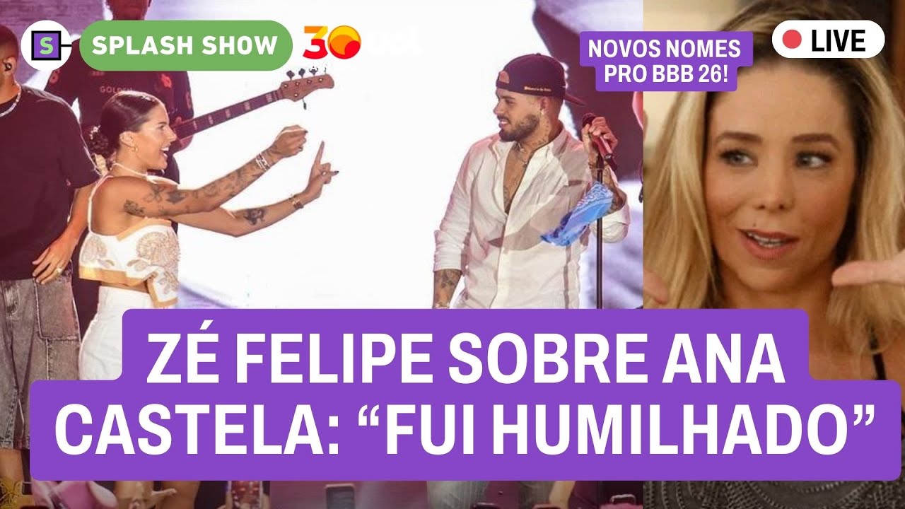 🔴 CLIMÃO Ana Castela e Zé Felipe: humihou? Danielle Winits rebate críticas; novos nomes BBB 26 e+