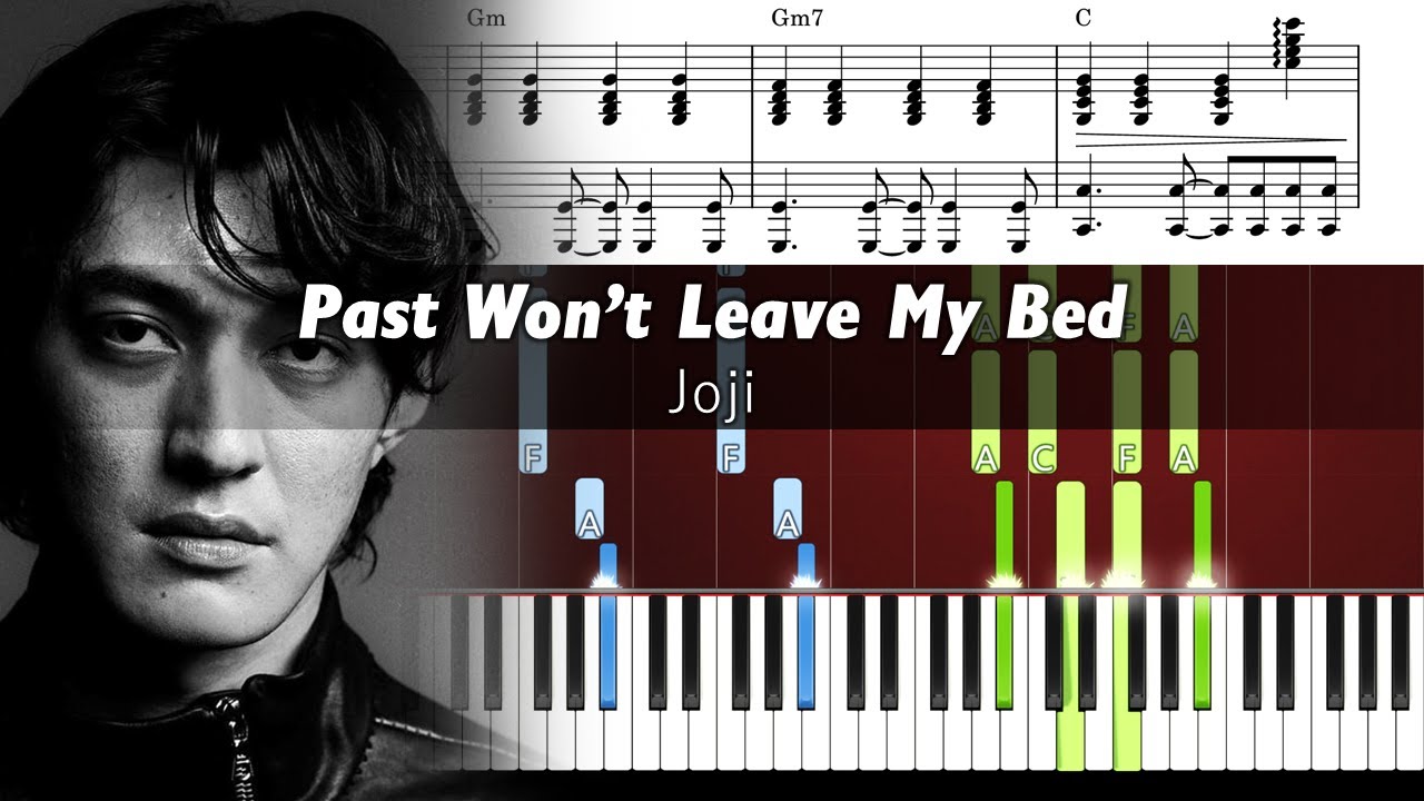 Joji - Past Won't Leave My Bed - Accurate Piano Tutorial with Sheet Music
